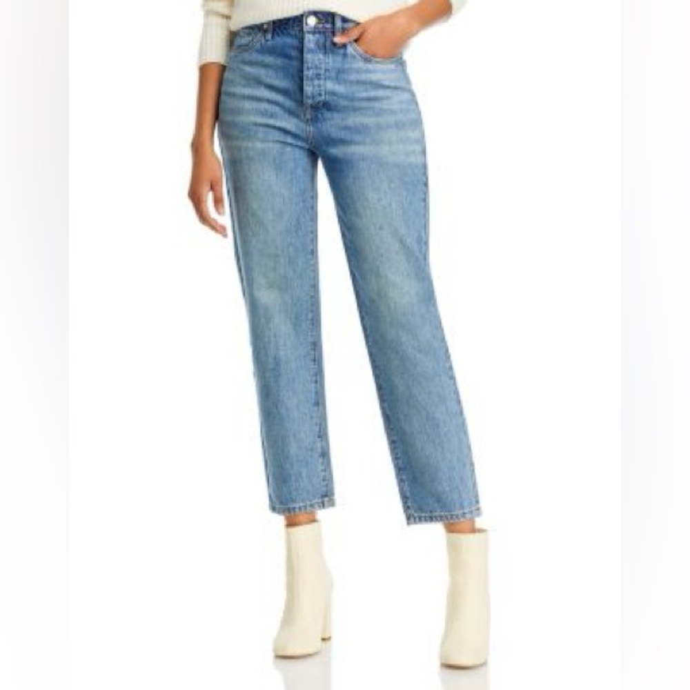 Blank NyC The Madison High Rise Crop Rhinestone Jeans 25 NWT